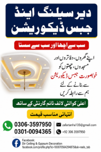 Dir Ceiling & Gypsum Decoration Dir Lower & Upper