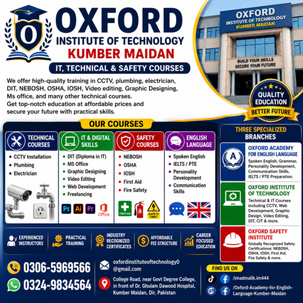 Oxford Institute of Technology Kumber Maidan | IT, Technical & Safety Courses Dir
